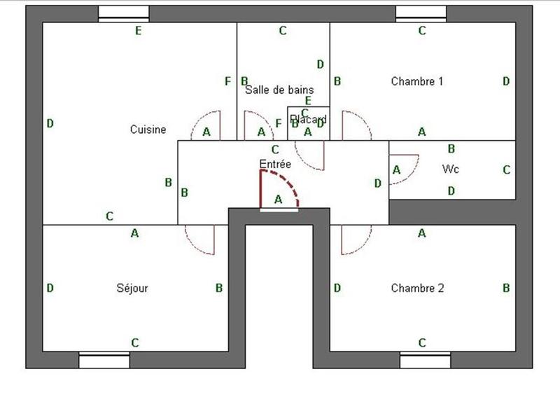 Appartement - 62 m² - 3 pièces