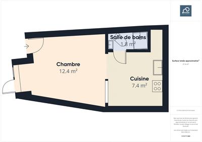 Appartement - 21 m² - 1 pièce