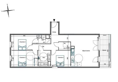 Appartement - 85 m² - 4 pièces