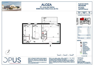Appartement - 66 m² - 3 pièces