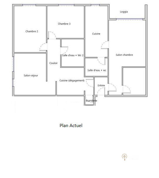 Appartement - 100 m² - 3 pièces