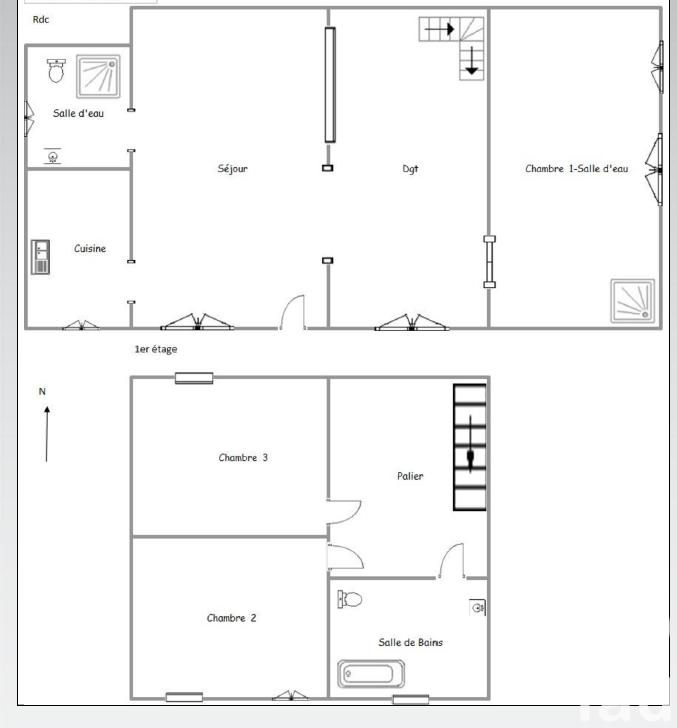 Maison de campagne - 80 m² - 4 pièces