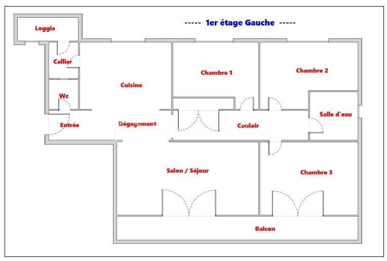 Appartement - 96 m² - 4 pièces