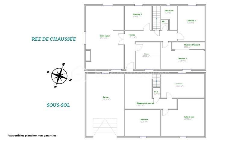 Maison traditionnelle - 140 m² - 5 pièces