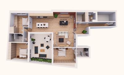 Appartement - 140 m² - 4 pièces