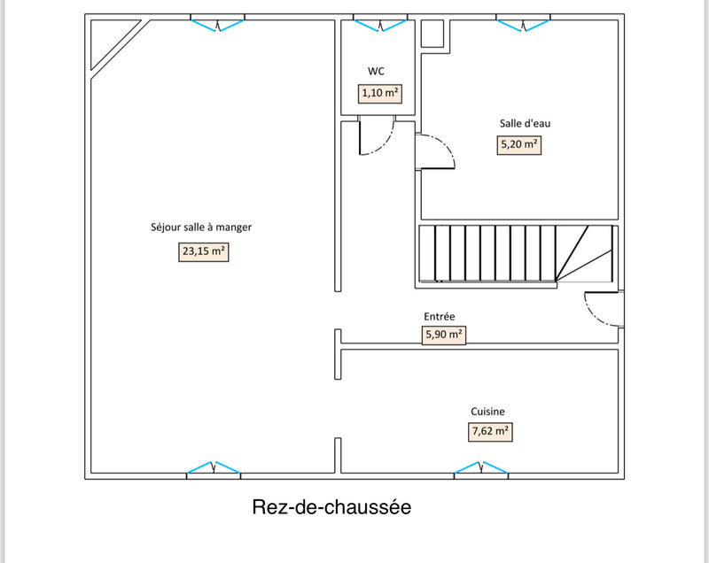 Maison - 108 m² - 5 pièces