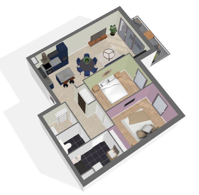 Appartement - 66 m² - 3 pièces