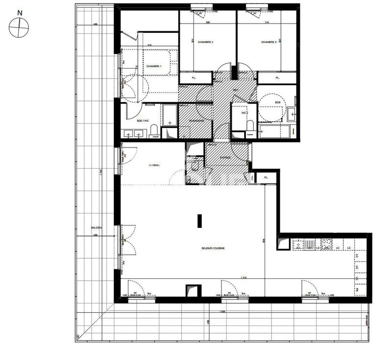 Appartement - 140 m² - 4 pièces