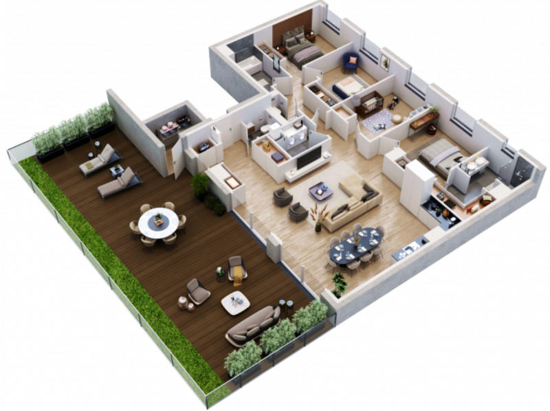 Appartement - 46 m² - 2 pièces