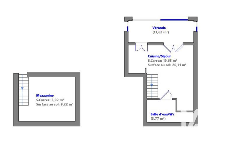 Maison - 26 m² - 2 pièces