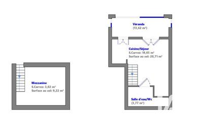 Maison - 26 m² - 2 pièces