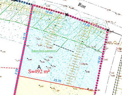 Terrain - 492 m²