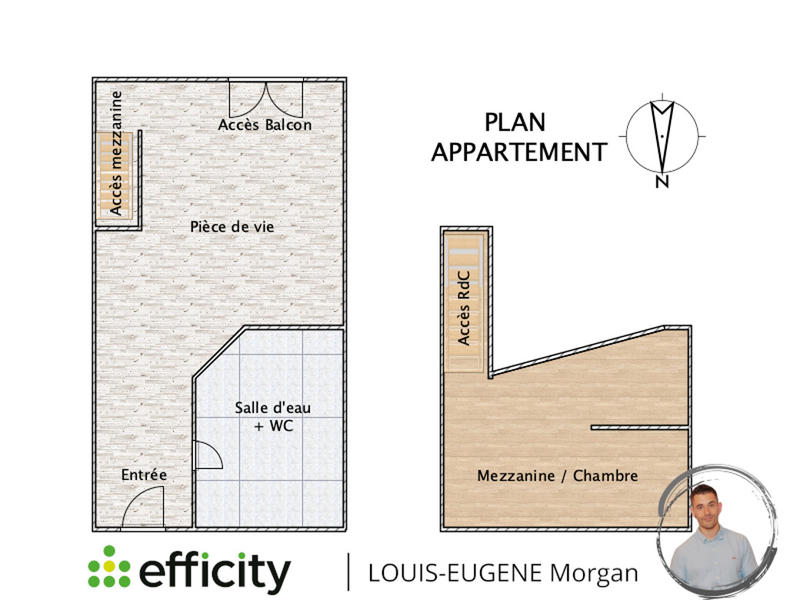 Duplex - 28 m² - 2 pièces