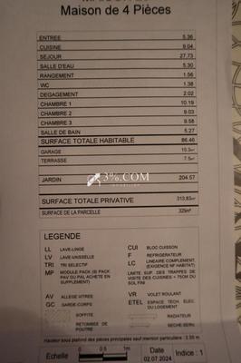 Maison - 86 m² - 4 pièces