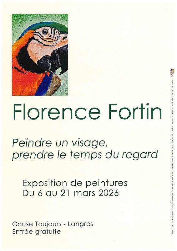 Exposition de portraits - Florence Fortin