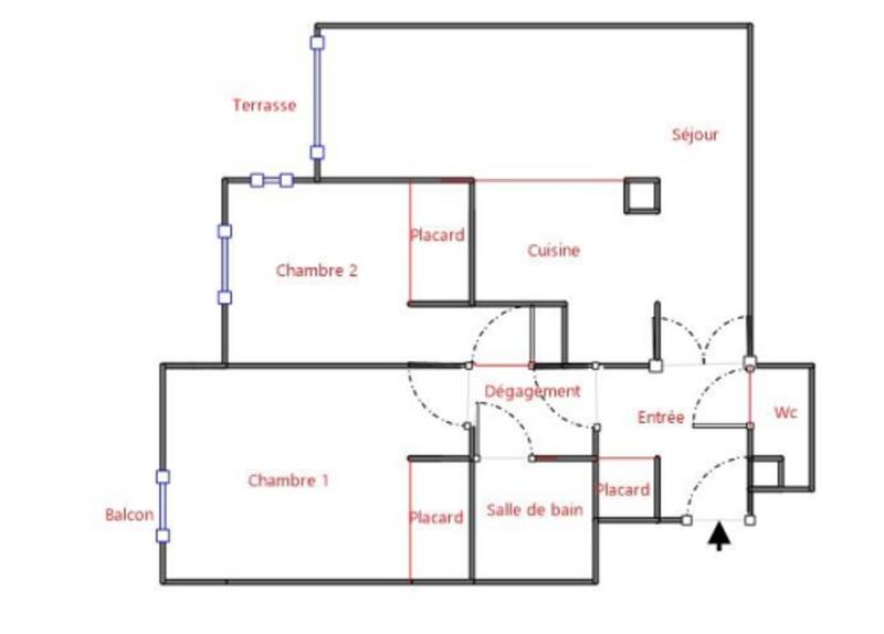 Appartement - 59 m² - 3 pièces