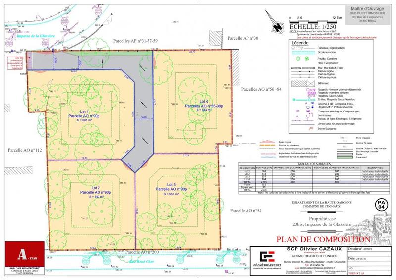 Terrain constructible - 543 m²