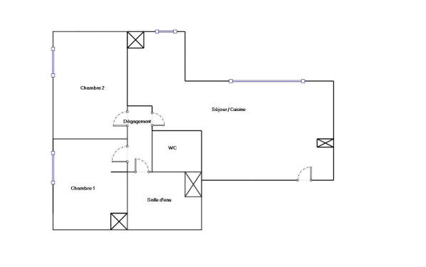 Appartement - 61 m² - 3 pièces