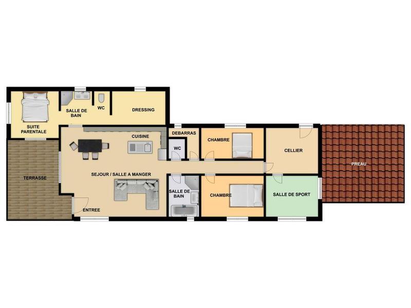 Villa - 135 m² - 5 pièces