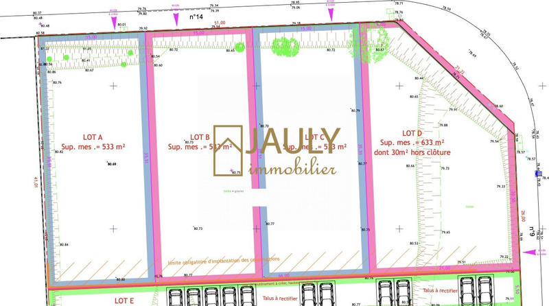 Terrain commercial - 2 331 m²