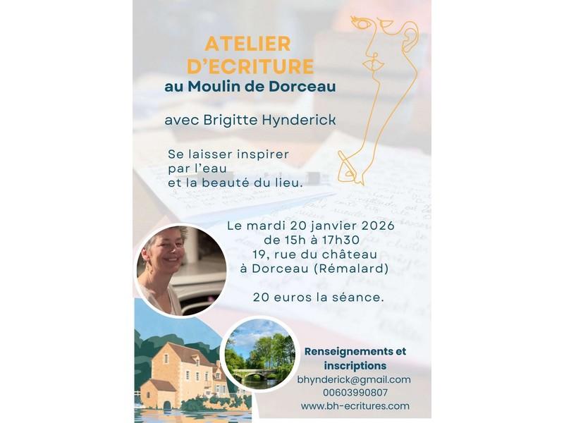 Atelier d'écriture au Moulin de Dorceau