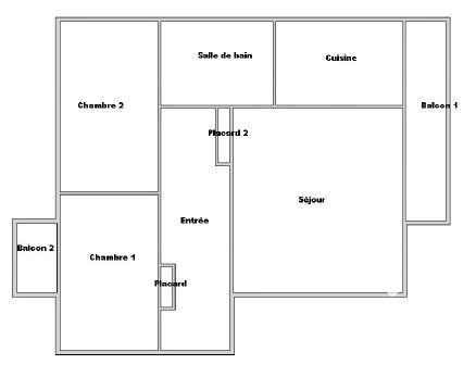 Appartement - 81 m² - 3 pièces