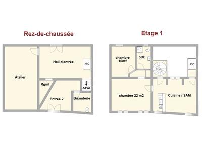 Maison ancienne - 195 m² - 8 pièces