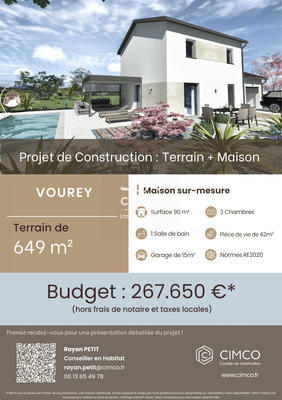 Terrain - 649 m²