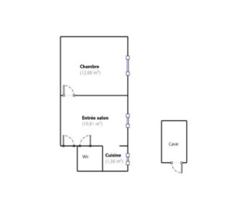 Appartement - 27 m² - 2 pièces