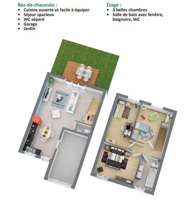 Maison - 81 m² - 4 pièces