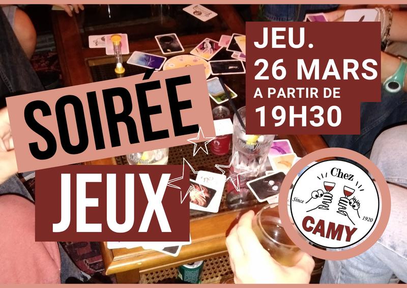 Soirée Jeux Chez Camy