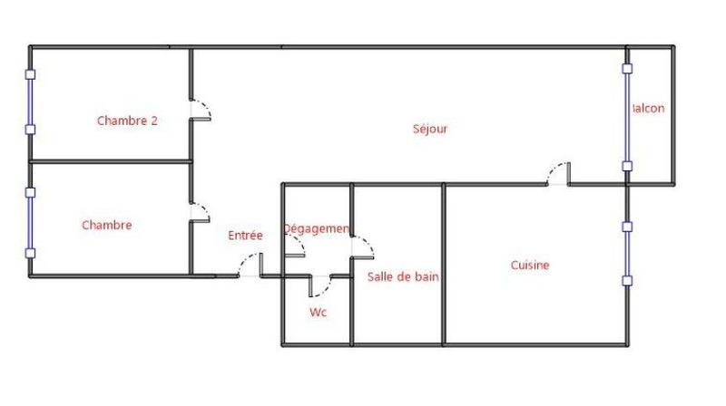 Appartement - 50 m² - 3 pièces