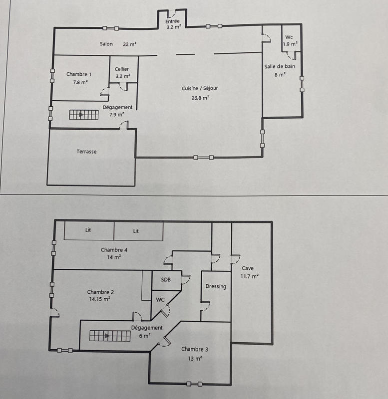 Châlet - 134 m² - 6 pièces