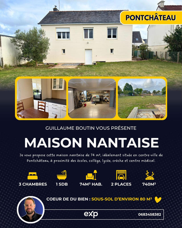 Maison - 74 m² - 5 pièces