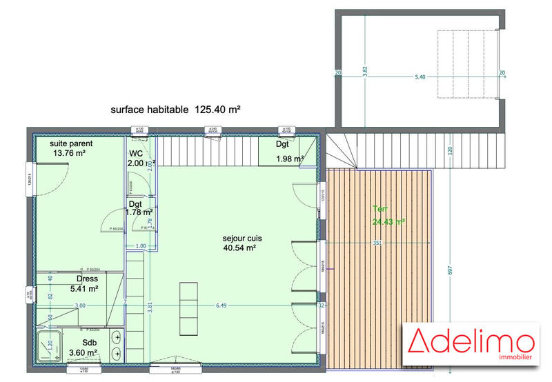 Maison contemporaine - 125 m² - 5 pièces