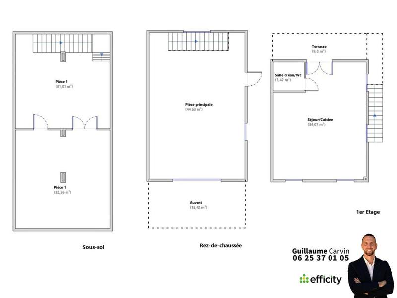 Bureau - 179 m² - 6 pièces