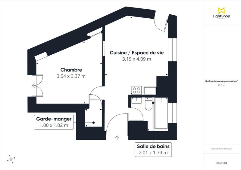 Appartement - 31 m² - 2 pièces