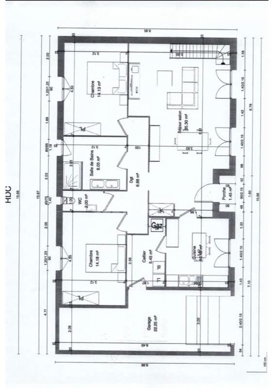 Terrain constructible - 1 000 m²