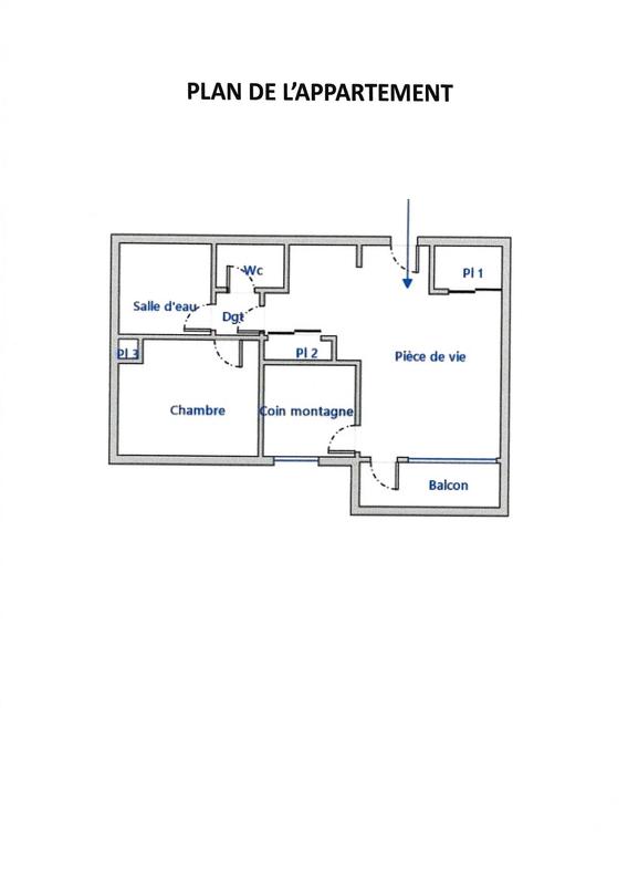 Appartement - 35 m² - 3 pièces