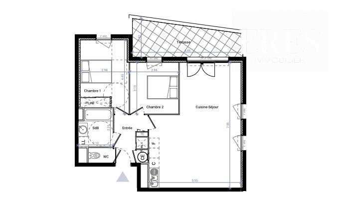 Appartement - 84 m² - 4 pièces