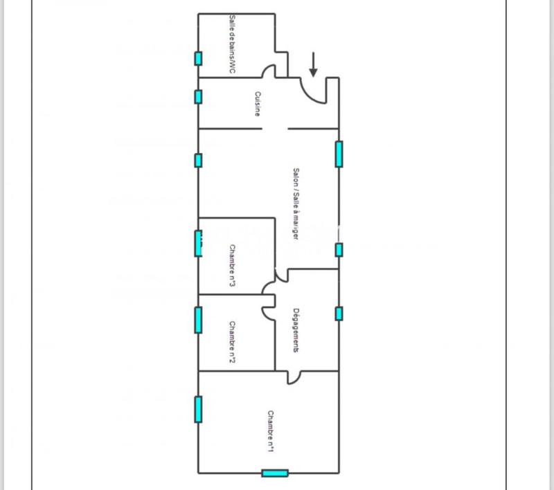 Appartement - 90 m² - 4 pièces