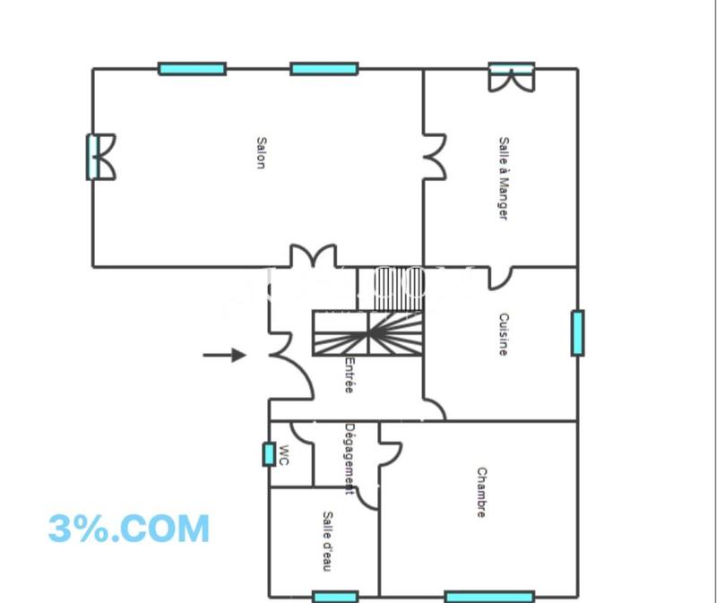 Maison - 147 m² - 7 pièces