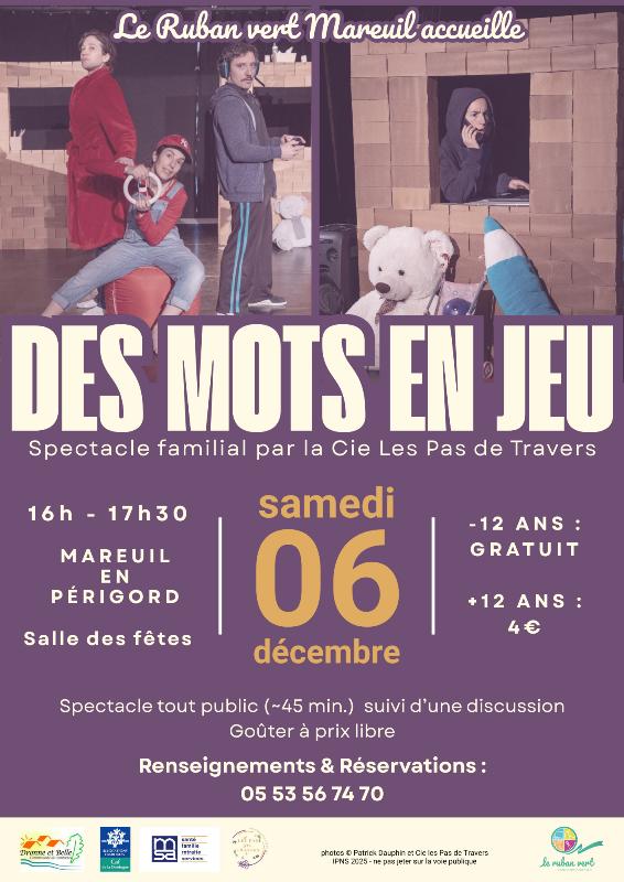 Spectacle familial: des mots en jeu