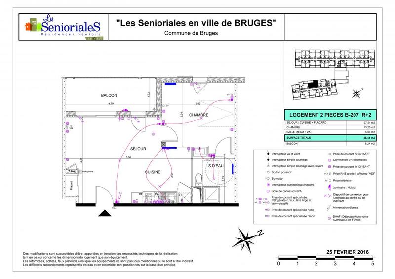 Appartement - 46 m² - 2 pièces