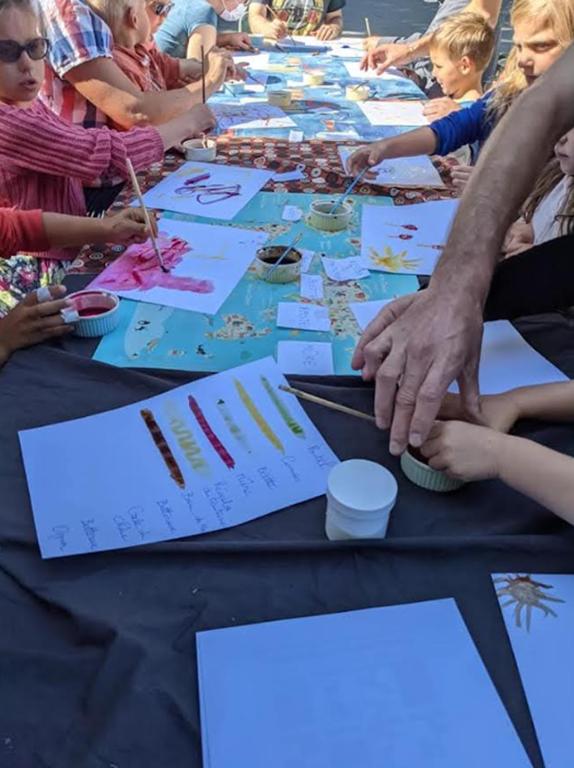 Ateliers scolaires chez Mohair, ferme de Flamanville