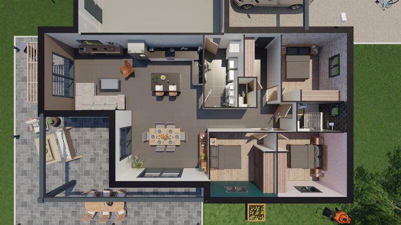 Terrain constructible - 1 200 m²