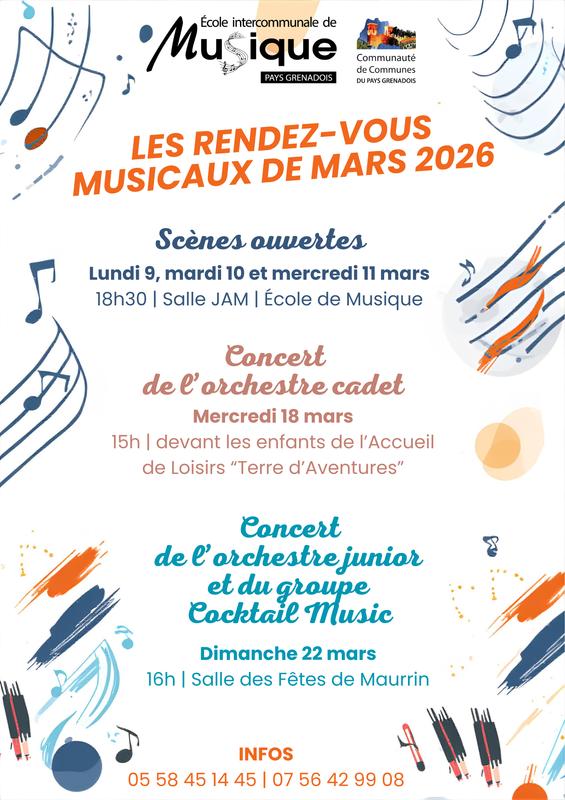 Concert de l'Ecole de musique du Pays Grenadois