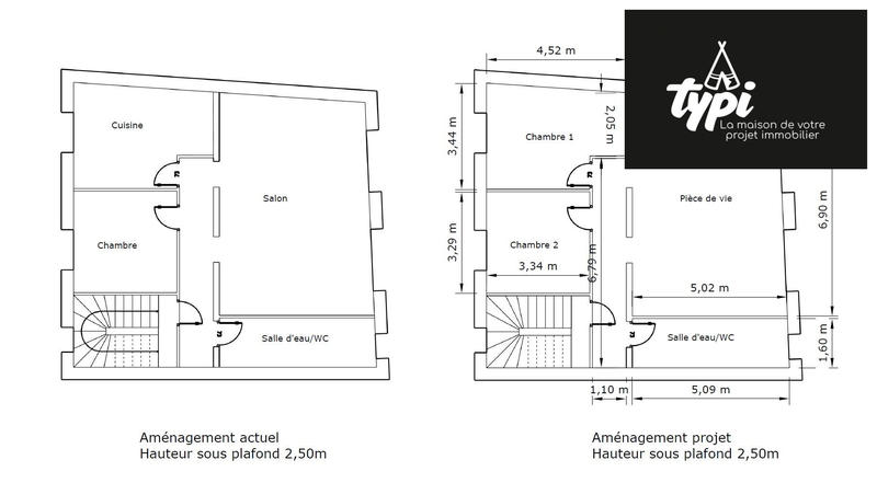 Appartement - 70 m² - 3 pièces