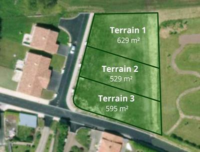Terrain constructible - 629 m²
