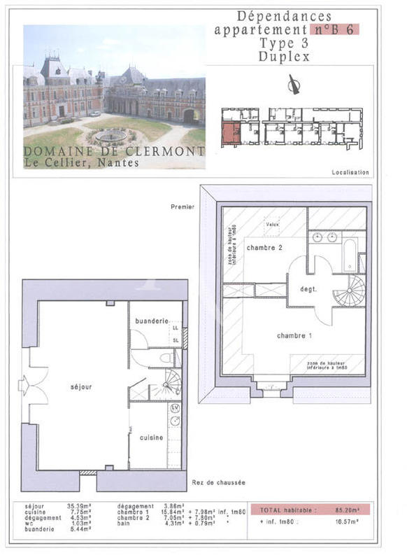 Appartement - 86 m² - 3 pièces
